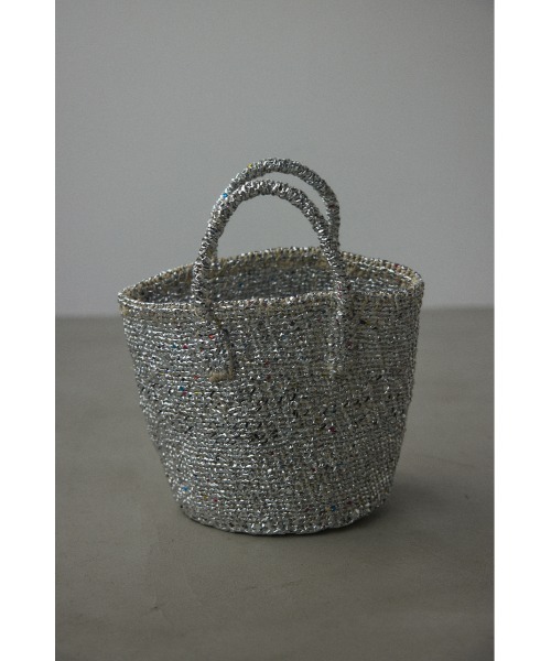 BLACK BY MOUSSY(ブラックバイマウジー)の「plastic sisal bag(プラスチックサイザルバック)(かごバッグ・レディース・シルバー/ゴールド・FREE)」の18枚目の写真