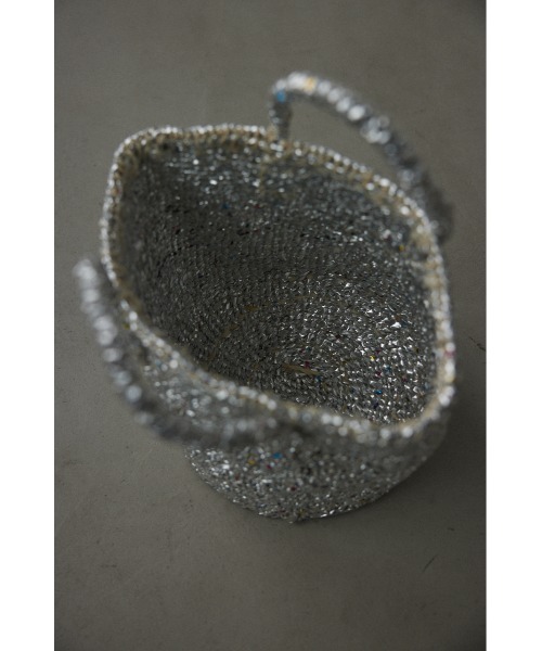 BLACK BY MOUSSY(ブラックバイマウジー)の「plastic sisal bag(プラスチックサイザルバック)(かごバッグ・レディース・シルバー/ゴールド・FREE)」の20枚目の写真