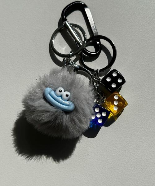 WEGO（ウィゴー）の「WEGO/ミニモンスターぬいキーホルダー（キーホルダー・レディース・ブルー/グレー/グリーン/ピンク/ホワイト・FREE）」の2枚目の写真