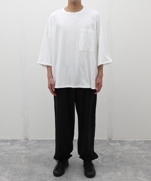 SEEALL(シーオール)の「【SEEALL / シーオール】GULLIVER HANES T-SHIRTS(Tシャツ/カットソー・メンズ・ホワイト/ブラック・2)」の3枚目の写真