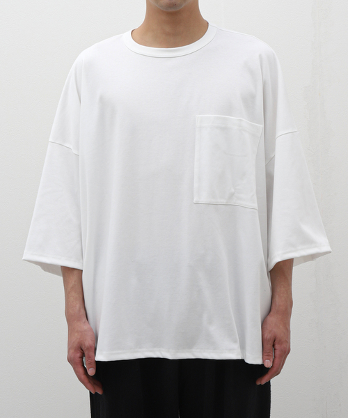 SEEALL(シーオール)の「【SEEALL / シーオール】GULLIVER HANES T-SHIRTS(Tシャツ/カットソー・メンズ・ホワイト/ブラック・2)」の4枚目の写真
