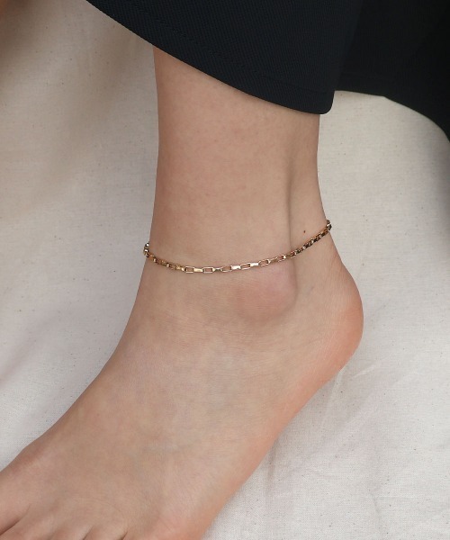CEMONEMO（セモネモ）の「【金属アレルギー対応】 ベネチアンチェーン アンクレット / サージカルステンレス 316L（アンクレット・レディース・ピンクゴールド/ゴールド/シルバー・FREE）」の4枚目の写真