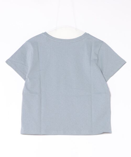 archives（アルシーヴ）の「ロゴ刺繍チビＴ（Tシャツ/カットソー・レディース・オフホワイト/チャコールグレー/ブルー/ブラック・MEDIUM）」の14枚目の写真