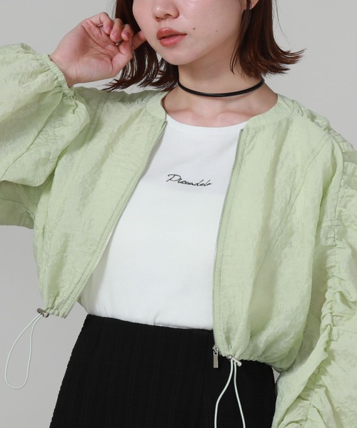 archives（アルシーヴ）の「ロゴ刺繍チビＴ（Tシャツ/カットソー・レディース・オフホワイト/チャコールグレー/ブルー/ブラック・MEDIUM）」の15枚目の写真