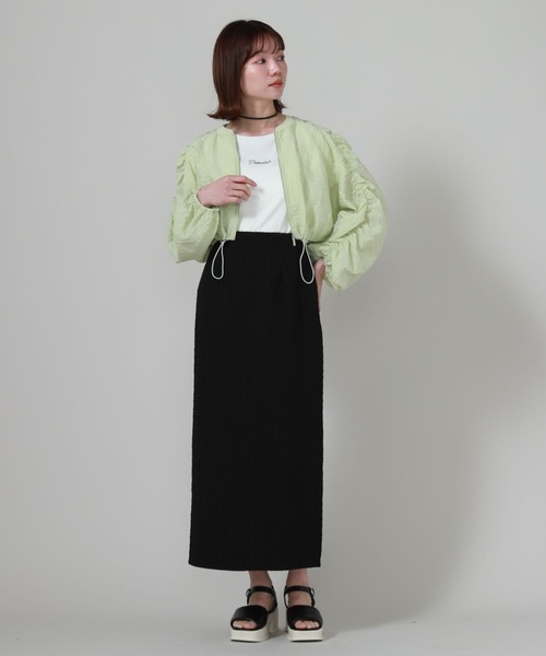 archives（アルシーヴ）の「ロゴ刺繍チビＴ（Tシャツ/カットソー・レディース・オフホワイト/チャコールグレー/ブルー/ブラック・MEDIUM）」の18枚目の写真