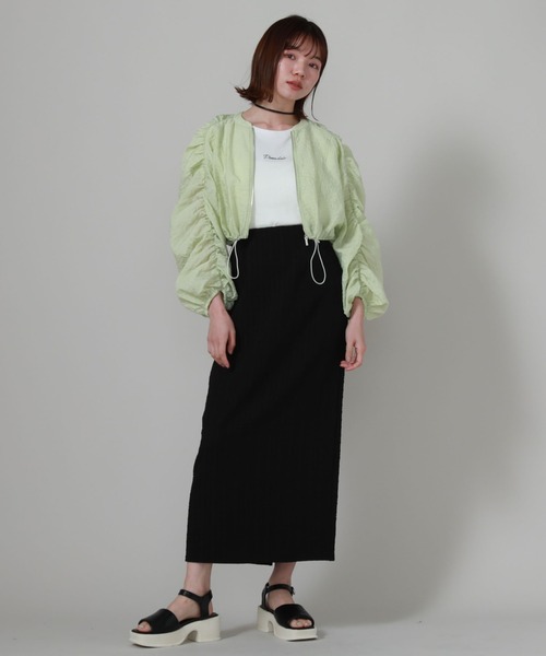 archives（アルシーヴ）の「ロゴ刺繍チビＴ（Tシャツ/カットソー・レディース・オフホワイト/チャコールグレー/ブルー/ブラック・MEDIUM）」の19枚目の写真