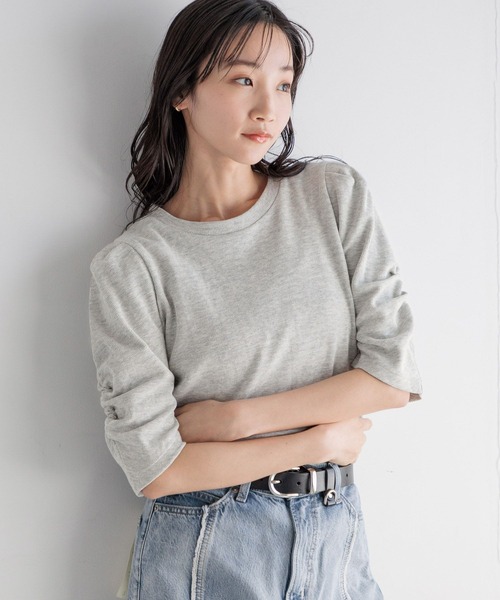 LOWRYS FARM(ローリーズファーム)の「パワショルカットPO5S 111996(Tシャツ/カットソー・レディース・ブラック/その他/グレー/ホワイト/レッド・FREE)」の3枚目の写真