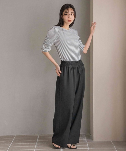 LOWRYS FARM(ローリーズファーム)の「パワショルカットPO5S 111996(Tシャツ/カットソー・レディース・ブラック/その他/グレー/ホワイト/レッド・FREE)」の8枚目の写真