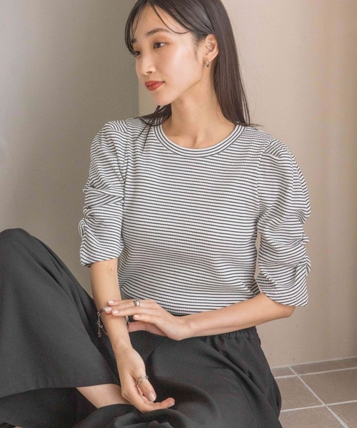 LOWRYS FARM(ローリーズファーム)の「パワショルカットPO5S 111996(Tシャツ/カットソー・レディース・ブラック/その他/グレー/ホワイト/レッド・FREE)」の10枚目の写真