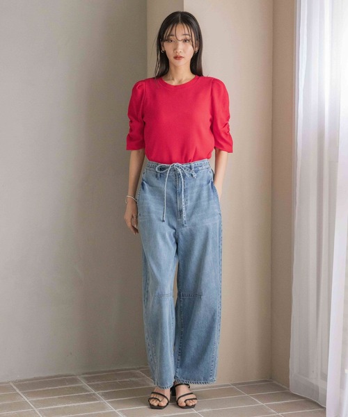 LOWRYS FARM(ローリーズファーム)の「パワショルカットPO5S 111996(Tシャツ/カットソー・レディース・ブラック/その他/グレー/ホワイト/レッド・FREE)」の12枚目の写真