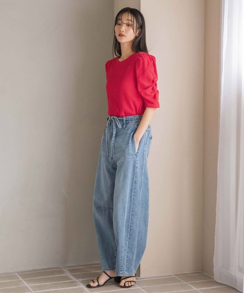 LOWRYS FARM(ローリーズファーム)の「パワショルカットPO5S 111996(Tシャツ/カットソー・レディース・ブラック/その他/グレー/ホワイト/レッド・FREE)」の13枚目の写真