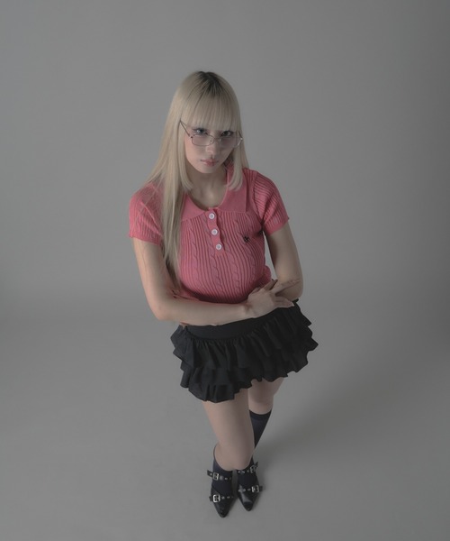 Chick（チック）の「Tiered Frilled Miniskirt /ティアード フリル