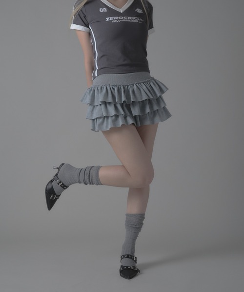 Tiered Frilled Miniskirt /ティアード フリル ミニスカート（スカート