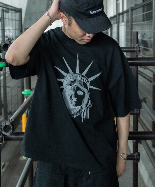 kutir（クティール）の「オーバーサイズアソートTシャツ（Tシャツ/カットソー・メンズ・スミクロ/ネイビー/ホワイト/ホワイト系その他/ホワイト系その他2/ブラック・MEDIUM/LARGE）」の19枚目の写真