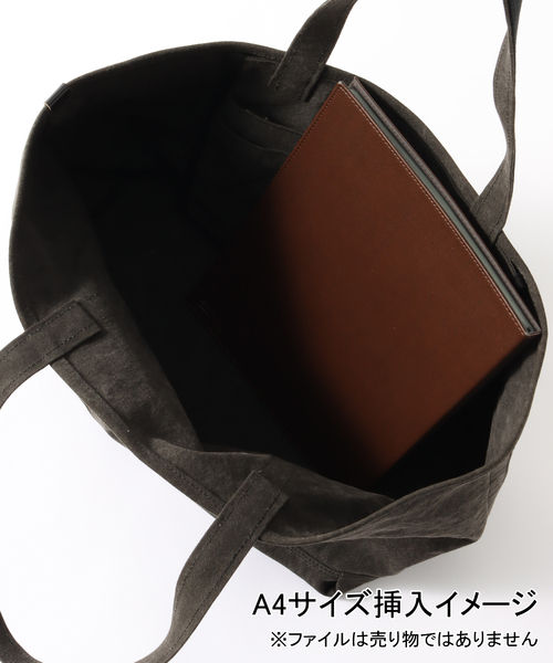 ARTS & CRAFTS(アーツアンドクラフト)の「ARTS&CRAFTS /アーツアンドクラフツ 9ゴウハンプ リュウカ トート(トートバッグ・メンズ・ブラック系その他/キャメル・FREE)」の8枚目の写真