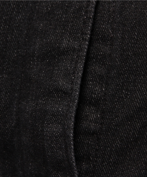 WEGO（ウィゴー）の「WEGO/ノーカラーデニムジャケット（デニムジャケット・レディース・ブラック/ダークインディゴブルー/オフホワイト・FREE）」の13枚目の写真