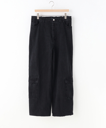 【AFB / エーエフビー】STUDDED DENIM CARGO PANTS