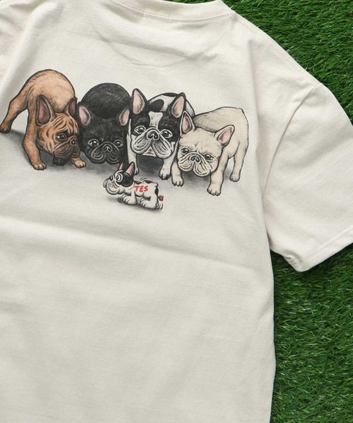 The Endless Summer(エンドレスサマー)の「TES 4BUHI T-SHIRT / Tシャツ(Tシャツ/カットソー・メンズ・サンドベージュ/ピンク/ホワイト/サックスブルー・X-LARGE/LARGE/MEDIUM/SMALL)」の15枚目の写真