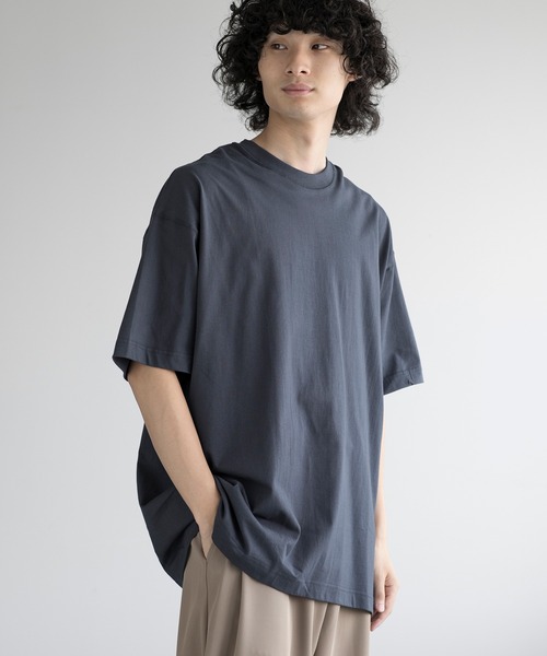 aimoha(アイモハ)の「aimoha men QUALITY COTTON SEAMLESS CONSTRUCTION TEE(Tシャツ/カットソー・メンズ・ブラック/ダークグレー/ネイビー/ホワイト/ライトグレー/キャメル・MEDIUM/LARGE/X-LARGE/XX-LARGE/XXX-LARGE)」の5枚目の写真