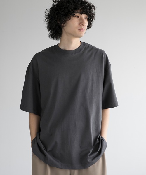 aimoha(アイモハ)の「aimoha men QUALITY COTTON SEAMLESS CONSTRUCTION TEE(Tシャツ/カットソー・メンズ・ブラック/ダークグレー/ネイビー/ホワイト/ライトグレー/キャメル・MEDIUM/LARGE/X-LARGE/XX-LARGE/XXX-LARGE)」の4枚目の写真