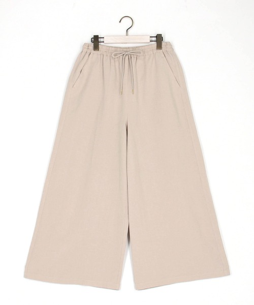 NICOLE white（ニコルホワイト）の「リネン混イージーパンツ（その他パンツ・レディース・ネイビー/ベージュ/グリーン/イエロー・FREE）」の5枚目の写真
