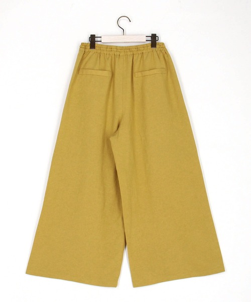 NICOLE white（ニコルホワイト）の「リネン混イージーパンツ（その他パンツ・レディース・ネイビー/ベージュ/グリーン/イエロー・FREE）」の9枚目の写真