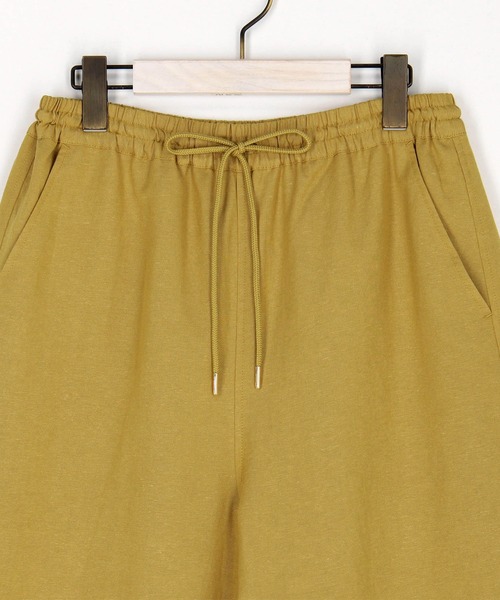 NICOLE white（ニコルホワイト）の「リネン混イージーパンツ（その他パンツ・レディース・ネイビー/ベージュ/グリーン/イエロー・FREE）」の10枚目の写真