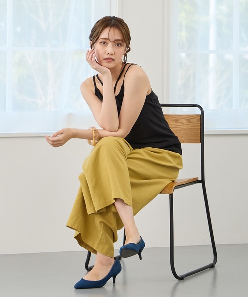 NICOLE white（ニコルホワイト）の「リネン混イージーパンツ（その他パンツ・レディース・ネイビー/ベージュ/グリーン/イエロー・FREE）」の21枚目の写真