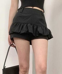 frill culottes pants