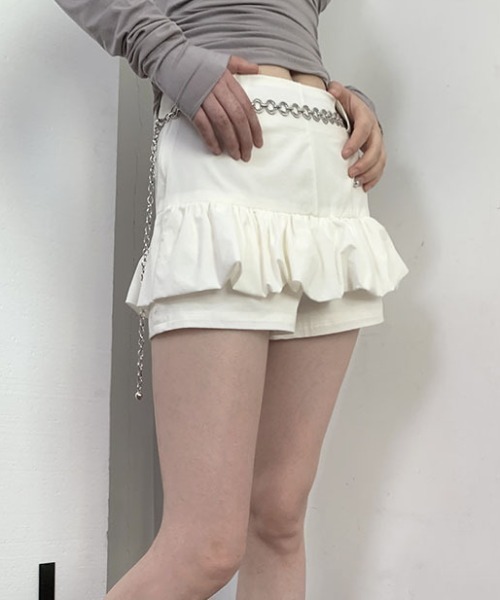 Vipoa(ヴィポア)の「frill culottes pants(その他パンツ・レディース・ブラック/ホワイト・FREE)」の8枚目の写真