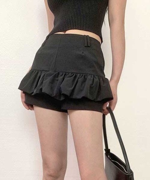 Vipoa(ヴィポア)の「frill culottes pants(その他パンツ・レディース・ブラック/ホワイト・FREE)」の10枚目の写真