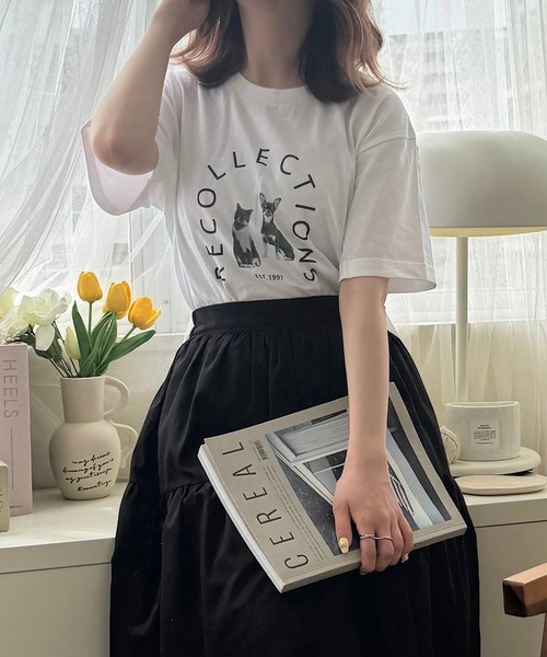 cuorequal（クオレコール）の「アーチロゴ半袖Tシャツ（Tシャツ/カットソー・レディース・ホワイト・LARGE/MEDIUM/SMALL）」の2枚目の写真