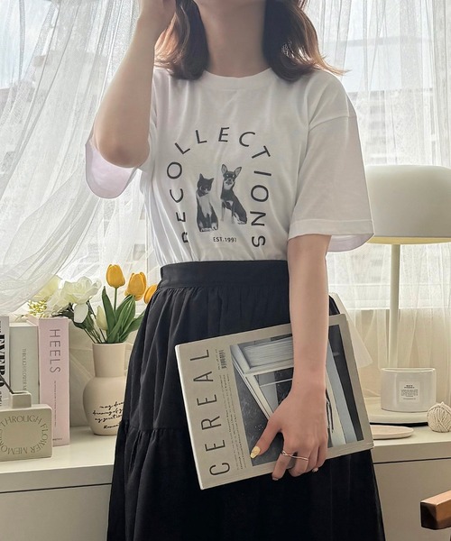 cuorequal（クオレコール）の「アーチロゴ半袖Tシャツ（Tシャツ/カットソー・レディース・ホワイト・LARGE/MEDIUM/SMALL）」の4枚目の写真