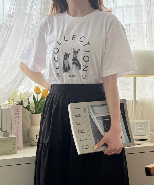 cuorequal（クオレコール）の「アーチロゴ半袖Tシャツ（Tシャツ/カットソー・レディース・ホワイト・LARGE/MEDIUM/SMALL）」の5枚目の写真