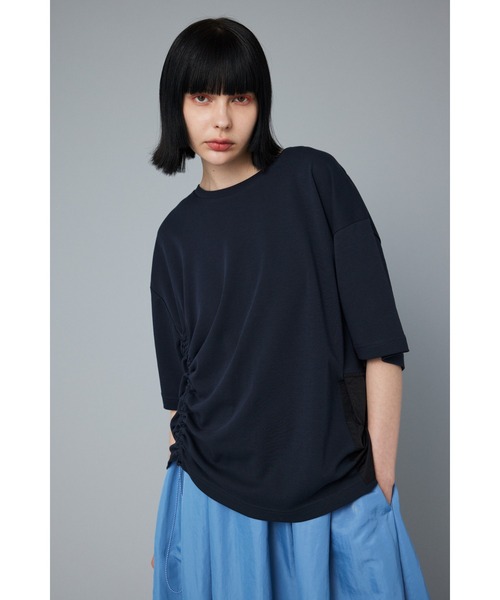 HeRIN.CYE（ヘリンドットサイ）の「Side pocket T-shirt　　サイドポケットTシャツ（Tシャツ/カットソー・レディース・ホワイト/ネイビー/オレンジ・FREE）」の10枚目の写真