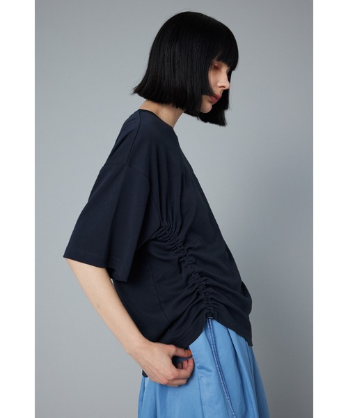 HeRIN.CYE（ヘリンドットサイ）の「Side pocket T-shirt　　サイドポケットTシャツ（Tシャツ/カットソー・レディース・ホワイト/ネイビー/オレンジ・FREE）」の11枚目の写真