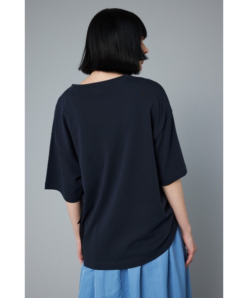 HeRIN.CYE（ヘリンドットサイ）の「Side pocket T-shirt　　サイドポケットTシャツ（Tシャツ/カットソー・レディース・ホワイト/ネイビー/オレンジ・FREE）」の13枚目の写真