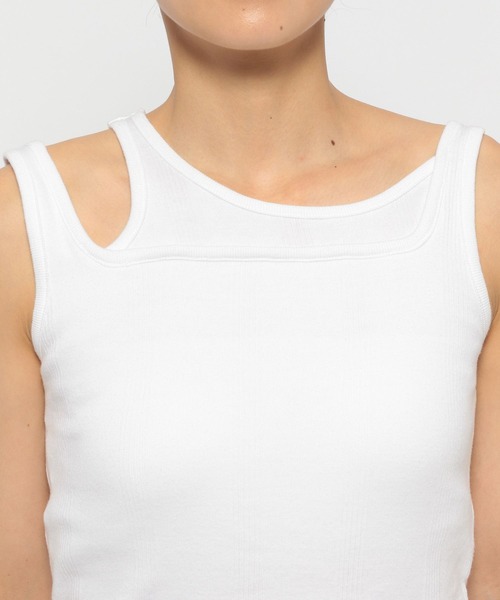 HARE(ハレ)の「【Robert P.Miller×HARE】カップツキタンクトップ(タンクトップ・レディース・ホワイト/ブラック・FREE)」の16枚目の写真