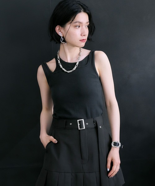 HARE(ハレ)の「【Robert P.Miller×HARE】カップツキタンクトップ(タンクトップ・レディース・ホワイト/ブラック・FREE)」の10枚目の写真