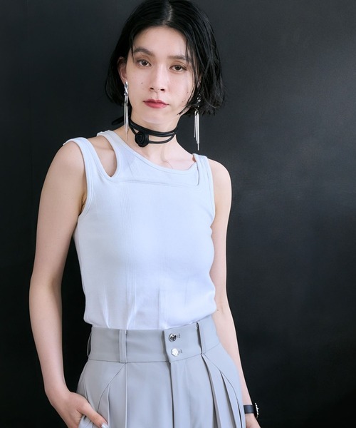 HARE(ハレ)の「【Robert P.Miller×HARE】カップツキタンクトップ(タンクトップ・レディース・ホワイト/ブラック・FREE)」の13枚目の写真