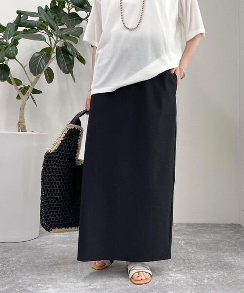 fredy emue(フレディエミュ)の「リブ リラックスタイトスカート(スカート・レディース・チャコールグレー/ベージュ/ブラック・38)」の18枚目の写真