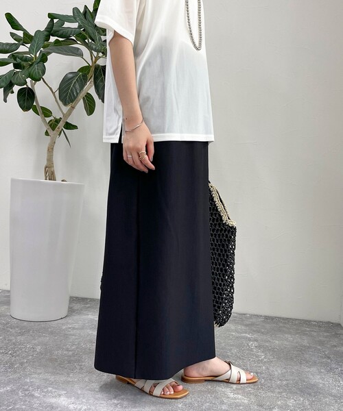 fredy emue(フレディエミュ)の「リブ リラックスタイトスカート(スカート・レディース・チャコールグレー/ベージュ/ブラック・38)」の22枚目の写真