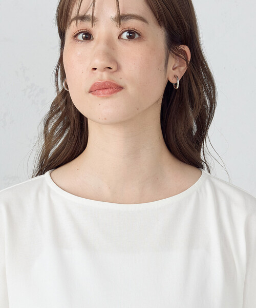Comme Ca Mature(コムサマチュア)の「ドッキングペプラムプルオーバー(Tシャツ/カットソー・レディース・ホワイト/ブラック/ベージュ・FREE)」の16枚目の写真