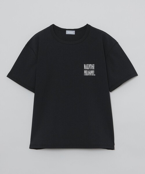 MACKINTOSH PHILOSOPHY(マッキントッシュ フィロソフィー)の「【GREY LABEL】SHARP LOGO フロスティストレッチT(Tシャツ/カットソー・レディース・グレー系その他/ブラック/ホワイト・2/7/6)」の2枚目の写真