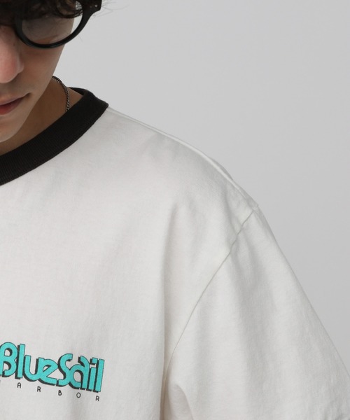 RAGEBLUE（レイジブルー）の「レトロプリント/リンガーTシャツ（Tシャツ/カットソー・メンズ・ホワイト系その他3/ホワイト・MEDIUM/LARGE）」の17枚目の写真