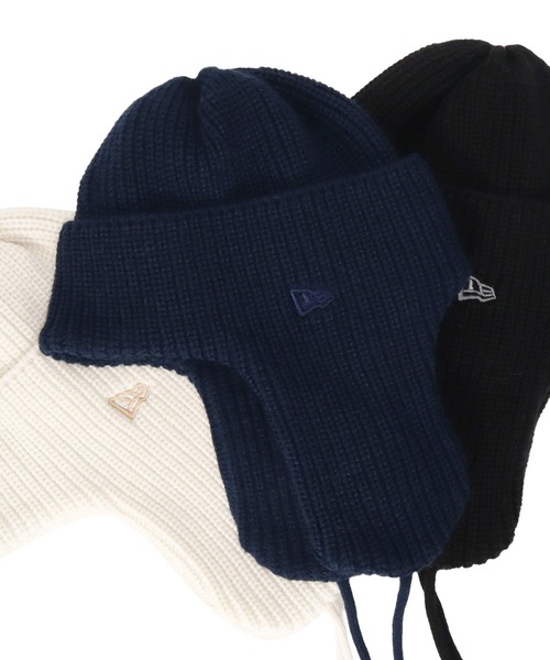 ニューエラ ニット帽トラッパー 保温 防寒（ニットキャップ/ビーニー