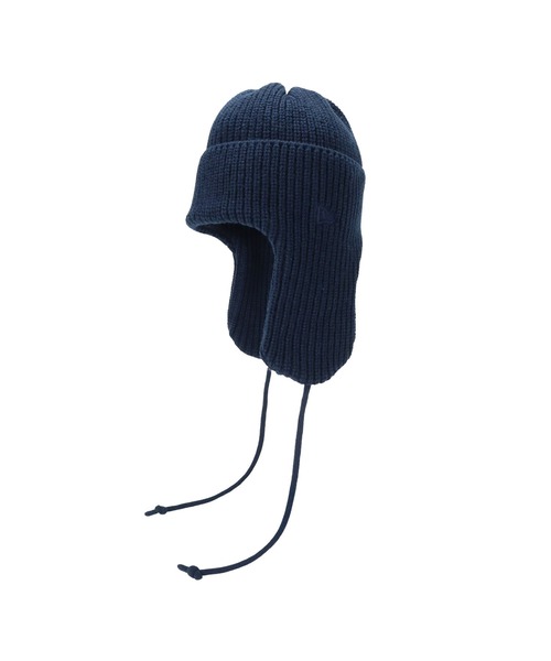 NEW ERA(ニューエラ)の「ニューエラ ニット帽トラッパー 保温 防寒(ニットキャップ/ビーニー・メンズ・ブラック/ホワイト/ネイビー/ライトグレー・FREE)」の14枚目の写真