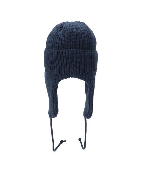 NEW ERA(ニューエラ)の「ニューエラ ニット帽トラッパー 保温 防寒(ニットキャップ/ビーニー・メンズ・ブラック/ホワイト/ネイビー/ライトグレー・FREE)」の15枚目の写真