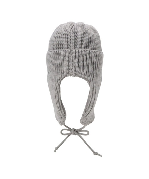 NEW ERA(ニューエラ)の「ニューエラ ニット帽トラッパー 保温 防寒(ニットキャップ/ビーニー・メンズ・ブラック/ホワイト/ネイビー/ライトグレー・FREE)」の17枚目の写真