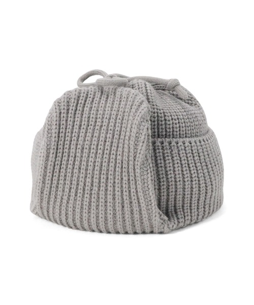 NEW ERA(ニューエラ)の「ニューエラ ニット帽トラッパー 保温 防寒(ニットキャップ/ビーニー・メンズ・ブラック/ホワイト/ネイビー/ライトグレー・FREE)」の20枚目の写真